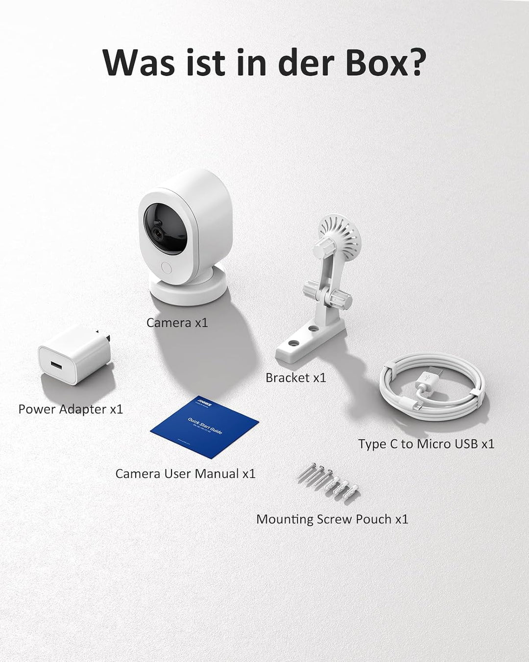 ANNKE 4K WLAN Überwachungskamera für den Innen, 8MP 2,4/5 GHz WLAN Nachtsicht Indoor Hundekamera, Be