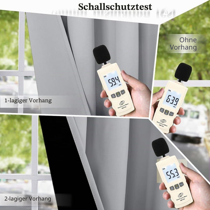 PONY DANCE Thermo-Isoliervorhänge, Blickdicht, wärmeisolierend, schützt vor Kälte, hell, Blockierung