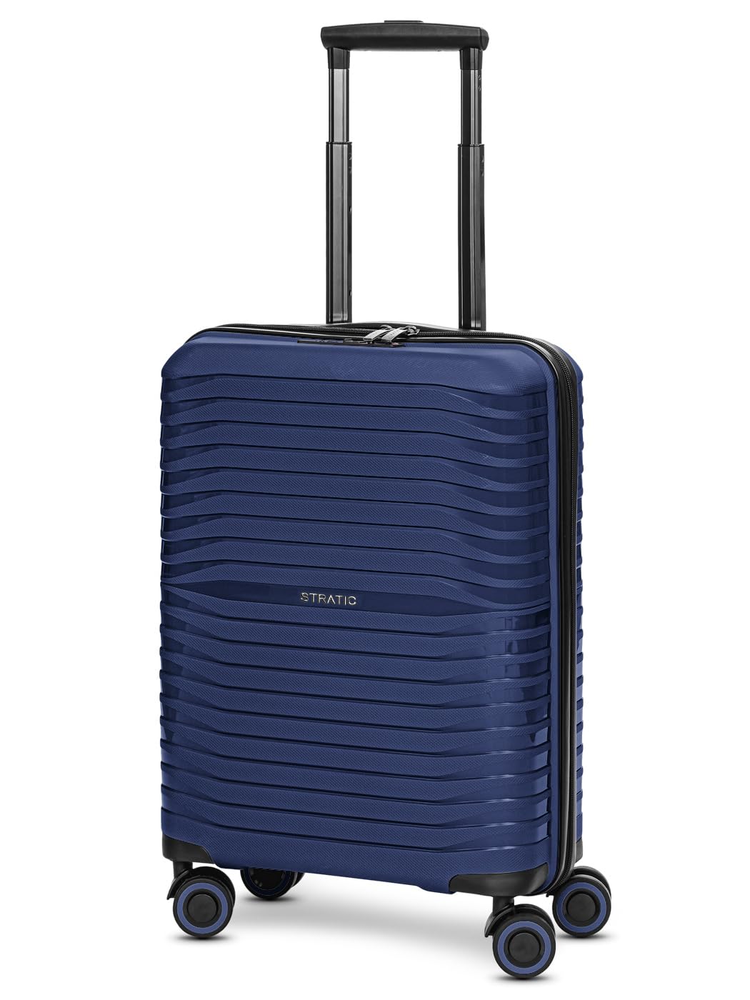 Stratic Shine Handgepäck Koffer & Trolley | Ausgestattet mit 4 360° drehbare Rollen, arretierbarer G