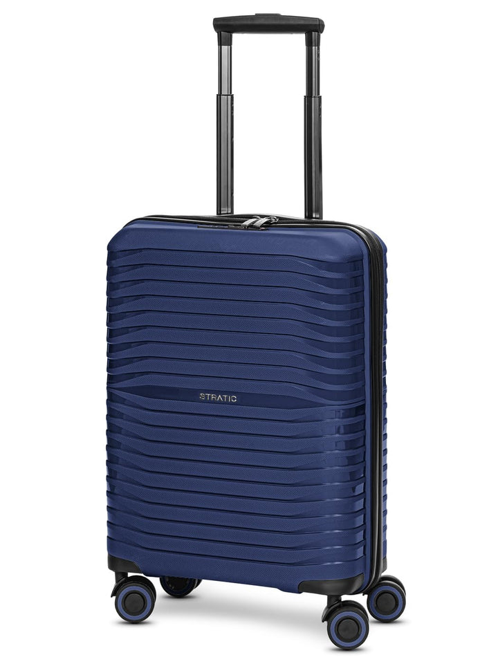 Stratic Shine Handgepäck Koffer & Trolley | Ausgestattet mit 4 360° drehbare Rollen, arretierbarer G