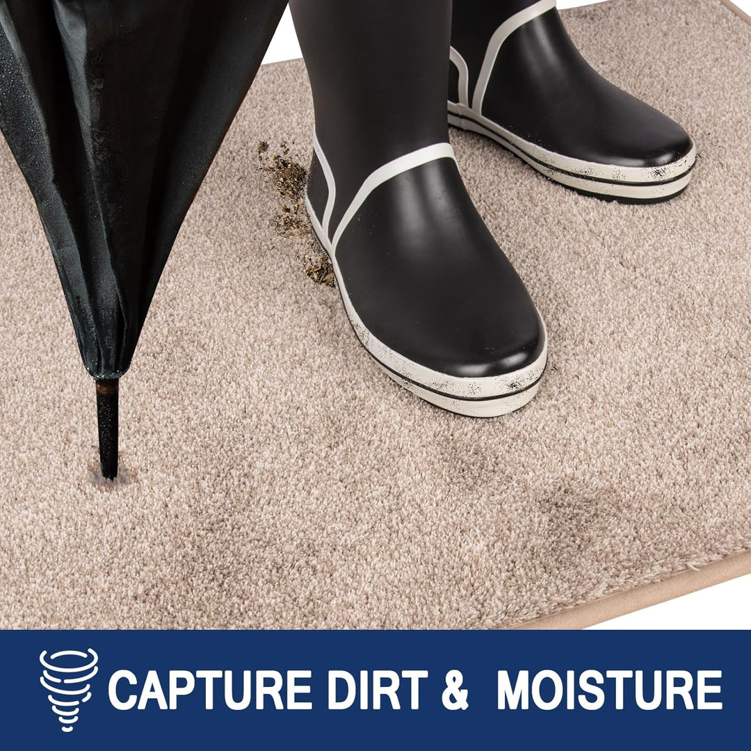 FCSDETAIL Schmutzfangmatte Innen 80 x 120 cm, rutschfeste Maschinenwaschbare Fussmatte, Sauberlaufma