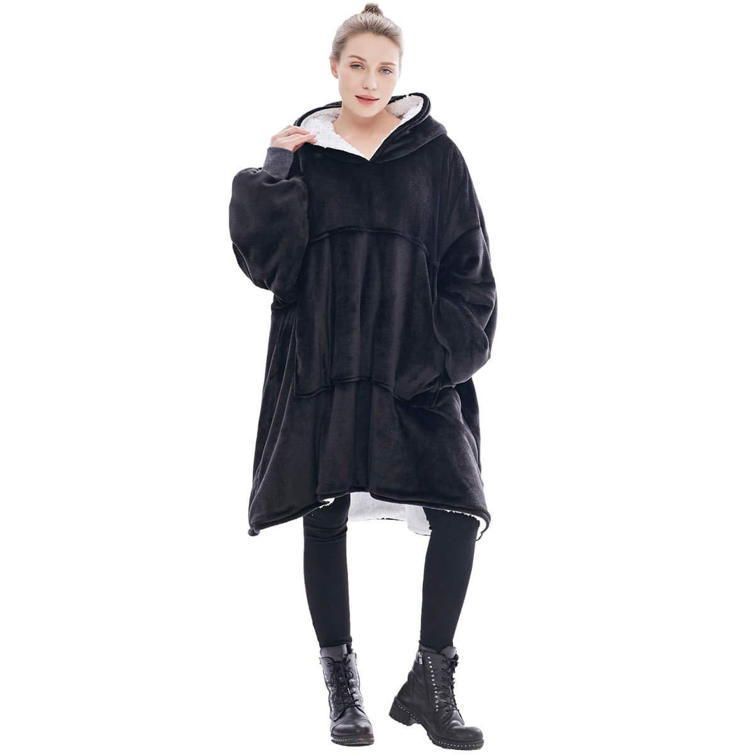 Übergrosse Hoodie Sweatshirt, Original Decke Sweatshirt, super weiche gemütliche warme komfortable R