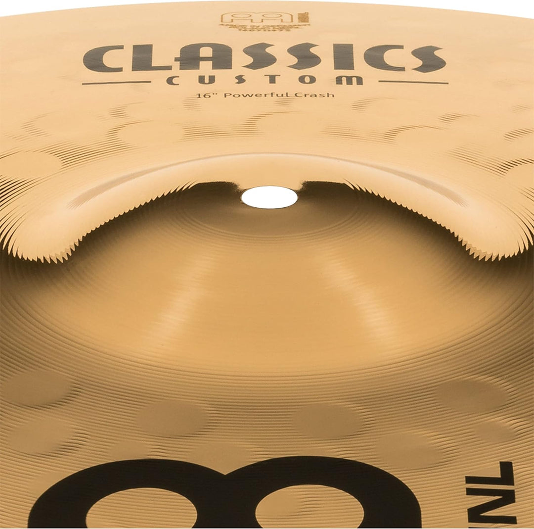 Meinl Cymbals Classics Custom Brilliant Powerful Crash 16 Zoll (Video) Schlagzeug Becken (40,64cm) B