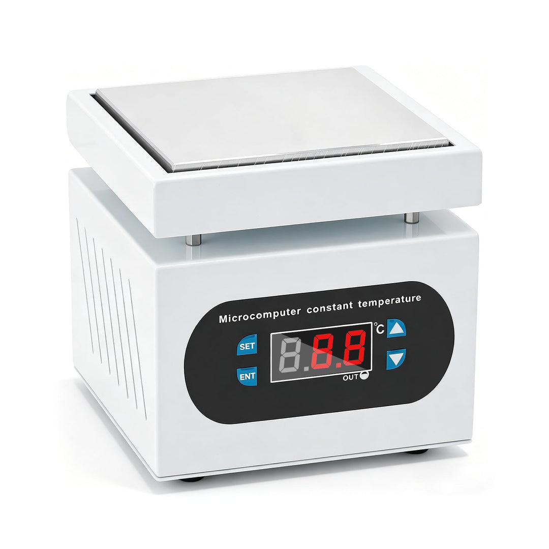 PCB Heizstation, 0-400°C Einstellbare Lötstation Heizplatte mit Digitalanzeige und Anti-Verbrühungsd