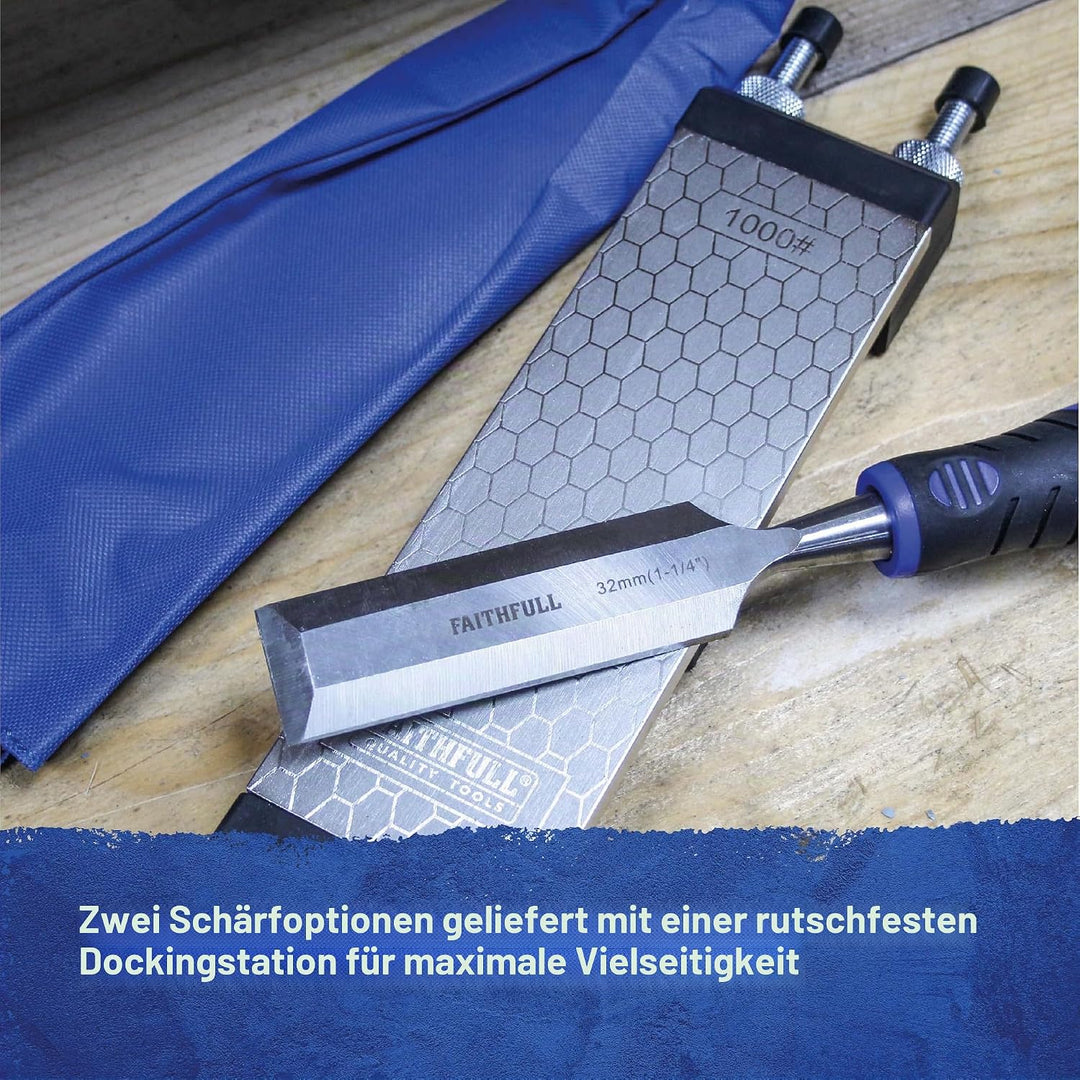 Faithfull Werkzeuge faidwkit 200 x 70 mm Diamant Schärfen Stein – klar 1 Einzelbett, 1 Einzelbett