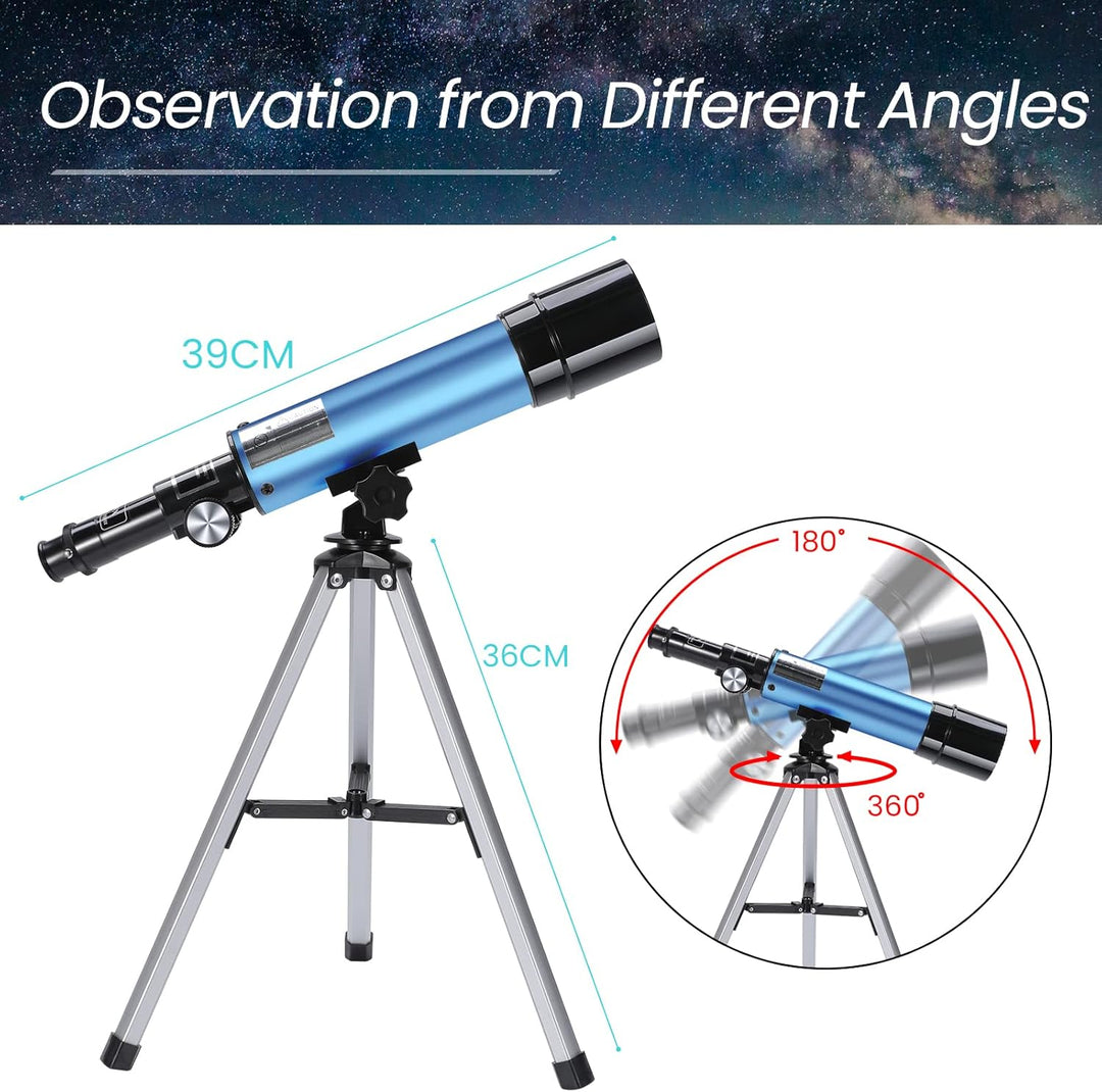 Astronomisches Teleskop für Kinder, Uverbon Teleskop für Astronomie, Teleskop, Zoom, 90 x HD, räumli