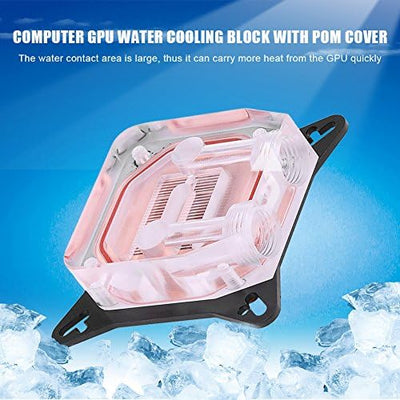 GPU-Wasserkühlblock, Allgemeiner Computer-Wasserkühlblock, GPU-Wasserkühlkopf Kupferbasis POM-Abdeck