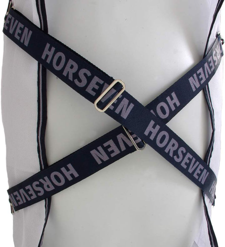 Fliegendecke, HorSeven, weiss/marine 115, 115