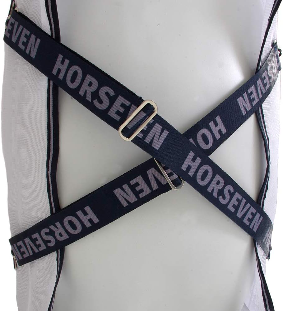 Fliegendecke, HorSeven, weiss/marine 165, 165
