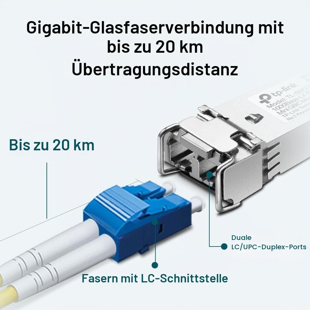 TP-Link MiniGBIC Module, IEEE 802.3z, CSMA/CD, TCP/IP (TL-SM311LS) 1G, Single-mode, 1G, Single-mode
