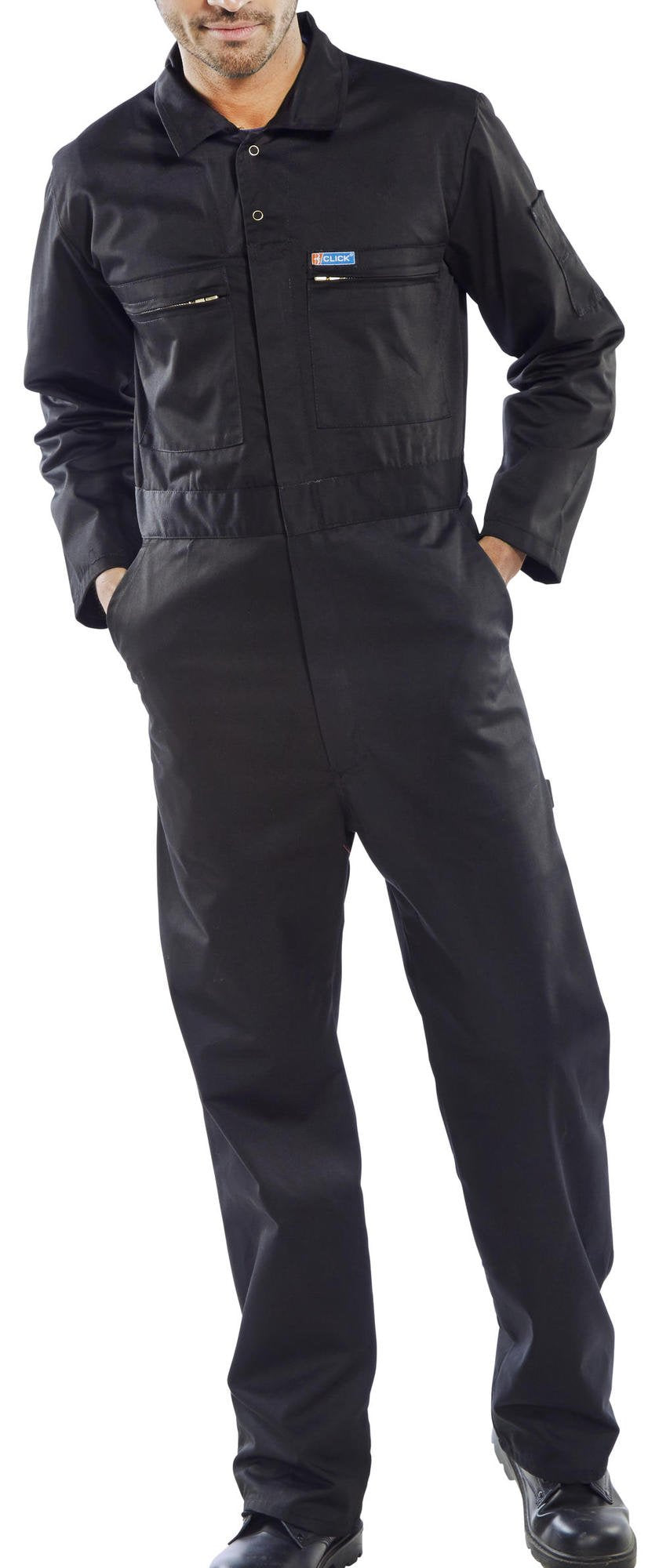 B-Super Click Workwear Overall 40" / 100cm schwarz, 40" / 100cm schwarz