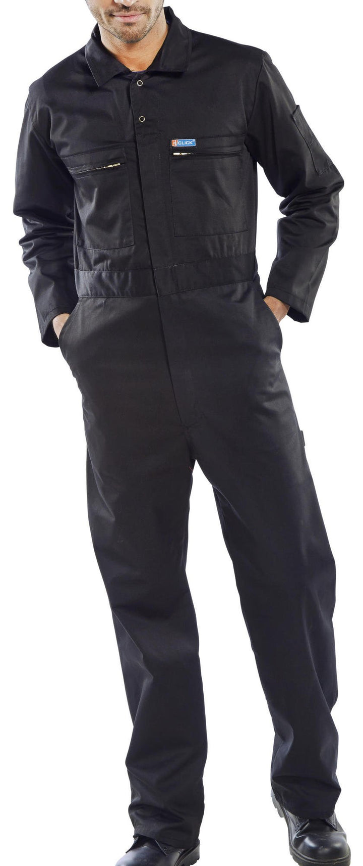 B-Super Click Workwear Overall 40" / 100cm schwarz, 40" / 100cm schwarz