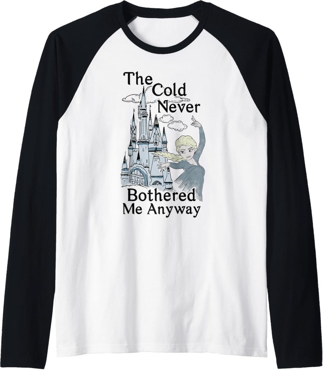 Disney Frozen Elsa Cold Never Bothered Me Raglan