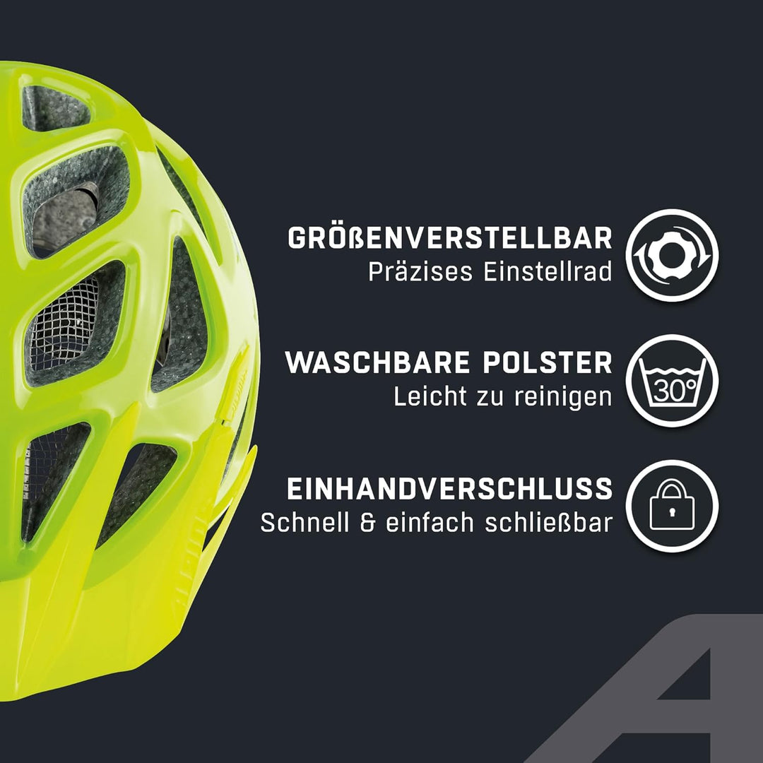 ALPINA MYTHOS 3.0 - Leichter, Optimal Belüfteter & Anpassbarer Fahrradhelm Mit Antibakteriellen Pols