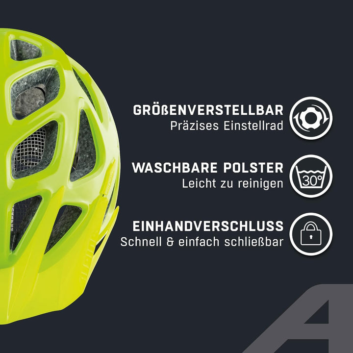 ALPINA MYTHOS 3.0 - Leichter, Optimal Belüfteter & Anpassbarer Fahrradhelm Mit Antibakteriellen Pols