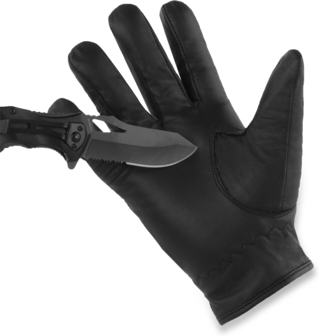 normani Schnittschutz Security Polizei Handschuhe mit Quarzsandfüllung und Kevlar Innenmaterial - au