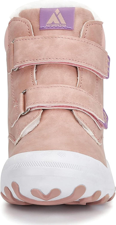 Mishansha Kinder Winterschuhe Gefüttert Winterstiefel für Jungen Mädchen Gr.24-38 25 EU Pink, 25 EU