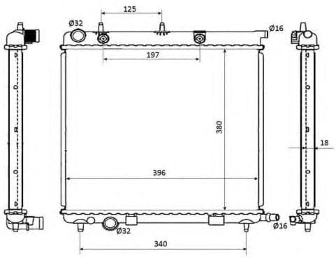 NRF 53863 Kühler, Motorkühlung
