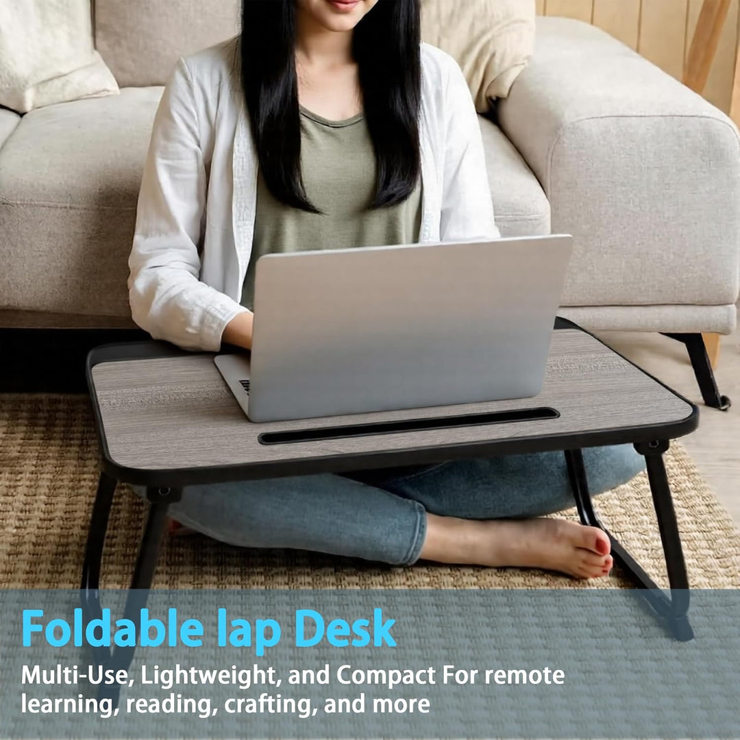 Laptop Bett Tisch - Schreibtisch, Nachttisch mit Schublade, für Laptop, Lesen, Schreiben, Essen und