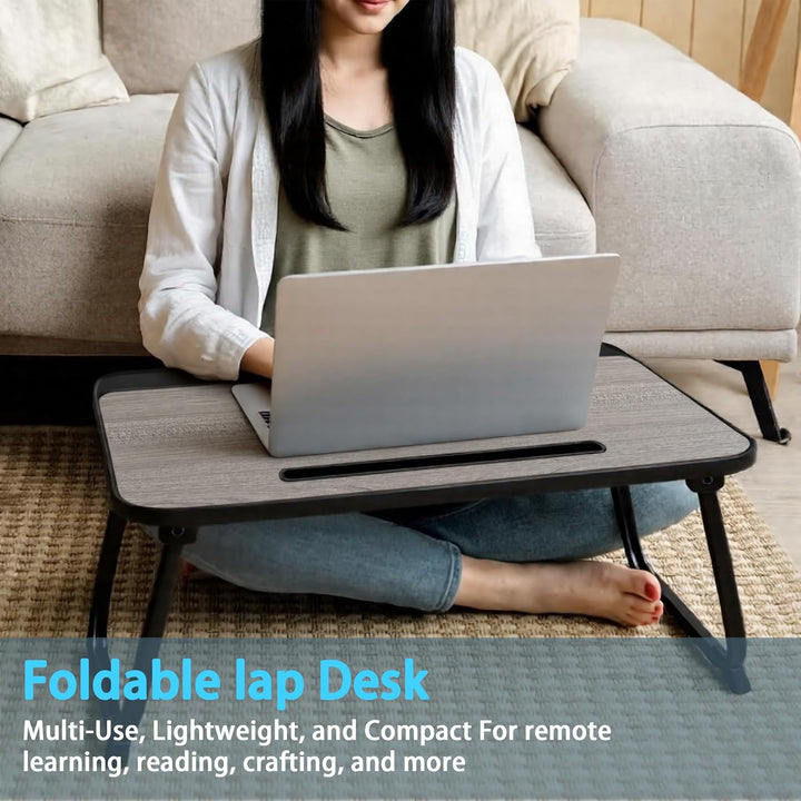 Laptop Bett Tisch - Schreibtisch, Nachttisch mit Schublade, für Laptop, Lesen, Schreiben, Essen und