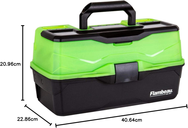 Flambeau Outdoors 6381TB 1-Fach Classic Tray Tackle Box 3-Tray Grün, 3-Tray Grün