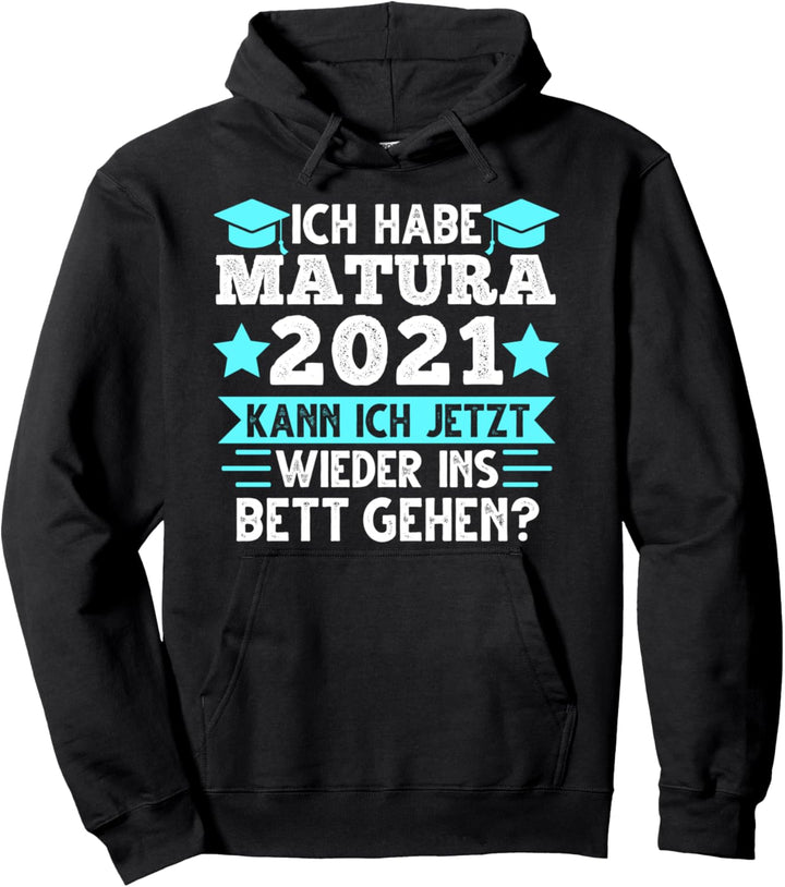 Matura 2021 Prüfung Junge Pullover Hoodie