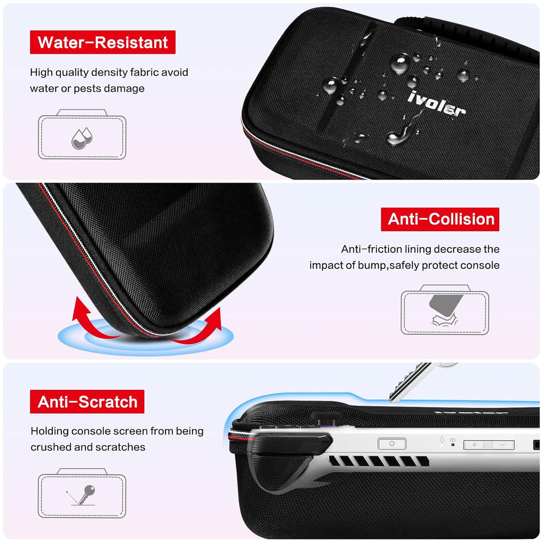 ivoler Tasche Kompatibel mit ASUS ROG Ally X / ROG Ally / Nintendo Switch 2, Portable Protective Har
