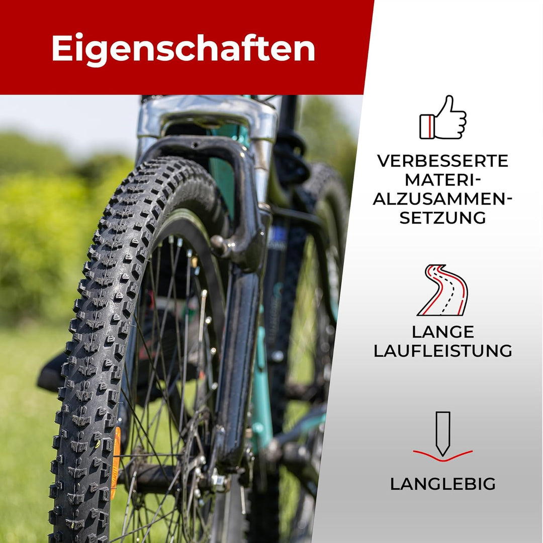 Fincci Reifen 26x1.95 Zoll 50-559 Faltbar Mantel für Rennrad Mountainbike MTB Schlamm Schmutz Offroa
