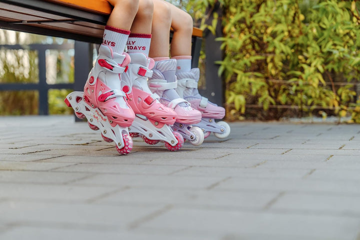 RAVEN 4in1 Inline Skates Triskates Rollschuhe Schlittschuhe Inliner für Kinder Mädchen Jungen verste