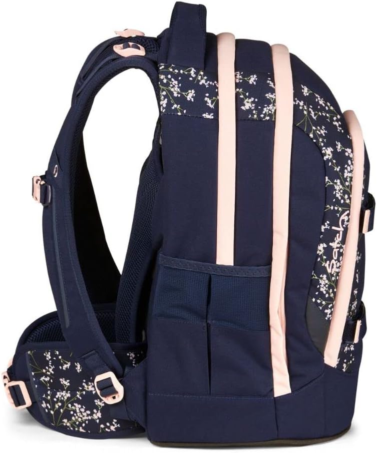 satch Pack Schulrucksack Set 2tlg. inkl. Schlamperbox Bloomy Breeze, Bloomy Breeze