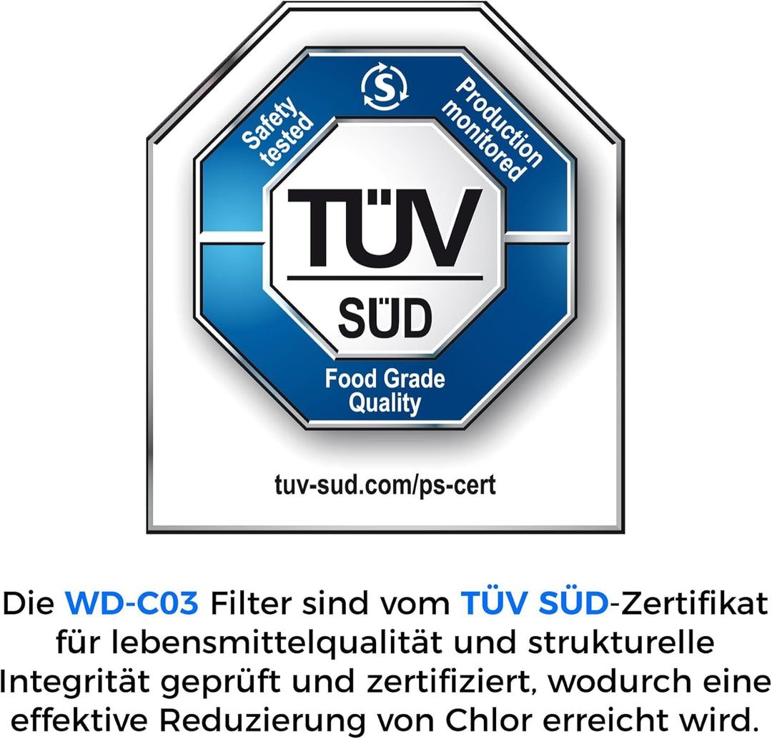 Waterdrop TÜV SÜD Zertifizierte Ersatzwasserfilter für Jura® Blue, Kompatibel mit Jura® 71312 Blue u