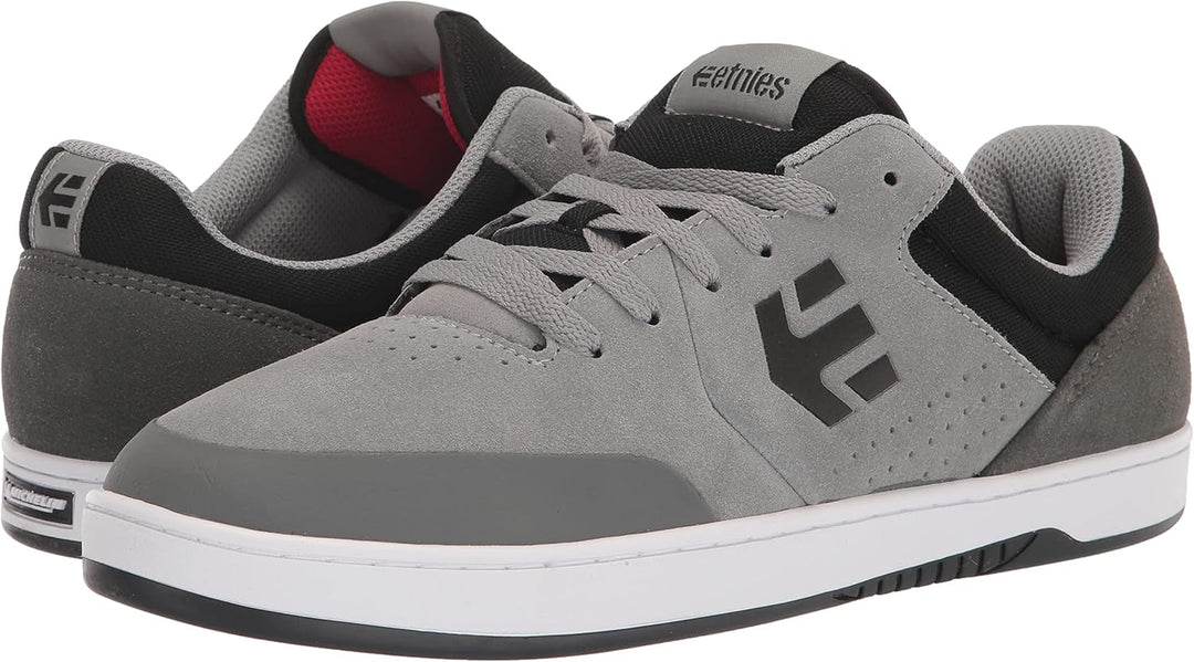Etnies Herren Jameson 2 Eco Skateboardschuh 41 EU Grau Schwarz Rot, 41 EU Grau Schwarz Rot