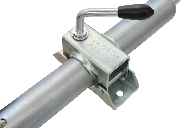 p4U Stützrad Bugrad mit Halter | inklusive Klemmschelle Original von Knott | 150kg | 48mm Aufnahme f