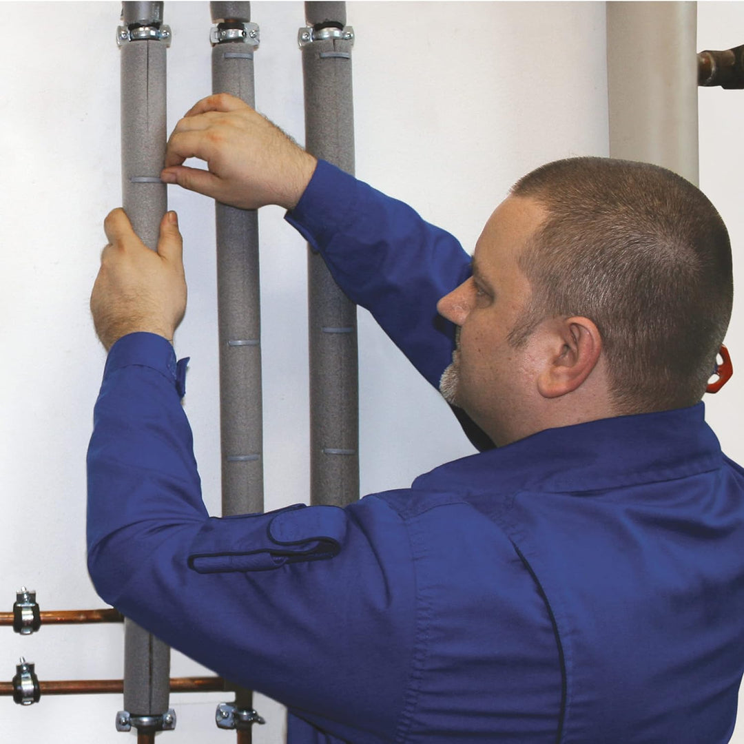 CLIMAPOR Rohrisolierungen PE 18/20, 3/8 Zoll, grau, 30 Stück à 1 m Länge 30 Stück / 30 Meter, 30 Stü