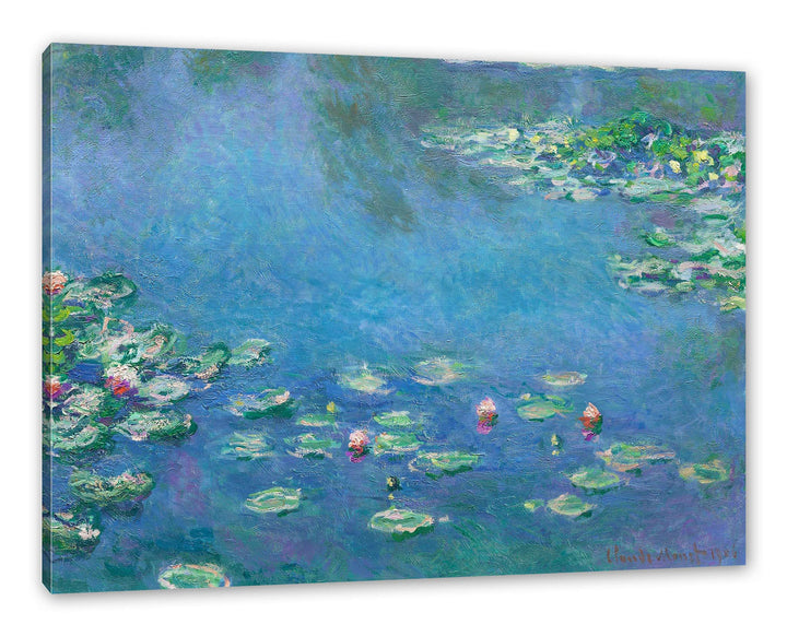 Generisch Claude Monet - Seerosen  III als Leinwandbild/Grösse: 120x80 cm/Wandbild/Kunstdruck/fertig