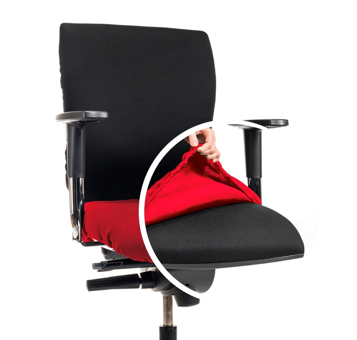 Bürostuhlbezug für die SITZFLÄCHE (Grösse Standard) - Sitzflächengrösse ca. 40-52 cm Breite und ca.
