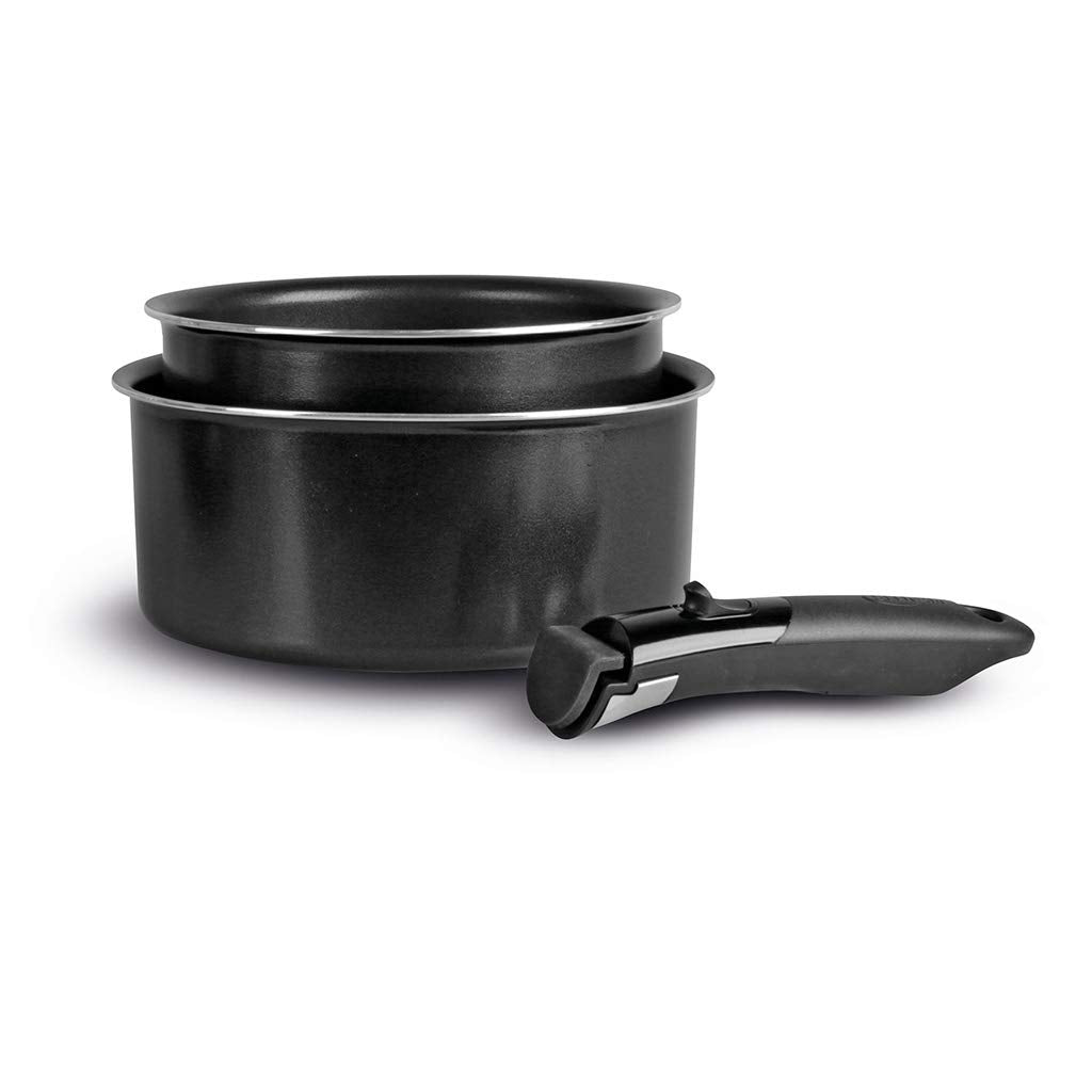 Sitram 713284, Set mit 2 Töpfen Ø 16 und 20 cm, aus Aluminium, Antihaftbeschichtung, Sitram, mit abn