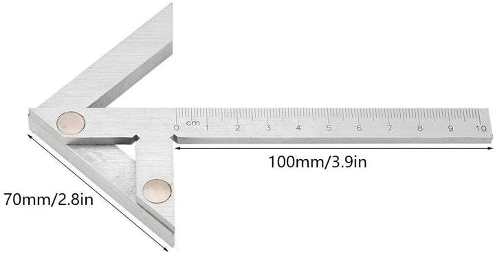 Zentrierwinkel 100 x 70 mm industrielle Präzisions Mittellehre zentrierlehre, Mittenfinder Zentrumsf