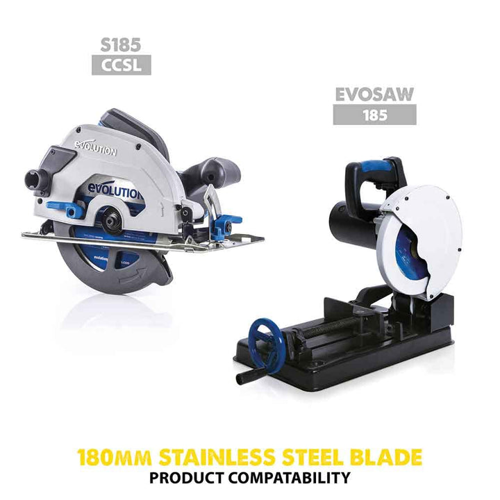 Evolution S210TCT-54CS - 210 mm Sägeblatt zum Schneiden von Edelstahl - Metall-Sägeblatt mit 54 Zähn