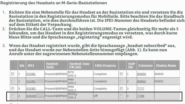 Snom A190 DECT-Headset, HD-Sound, Rauschunterdrückung, Standalone-Telefon oder Paired Mode to Phone