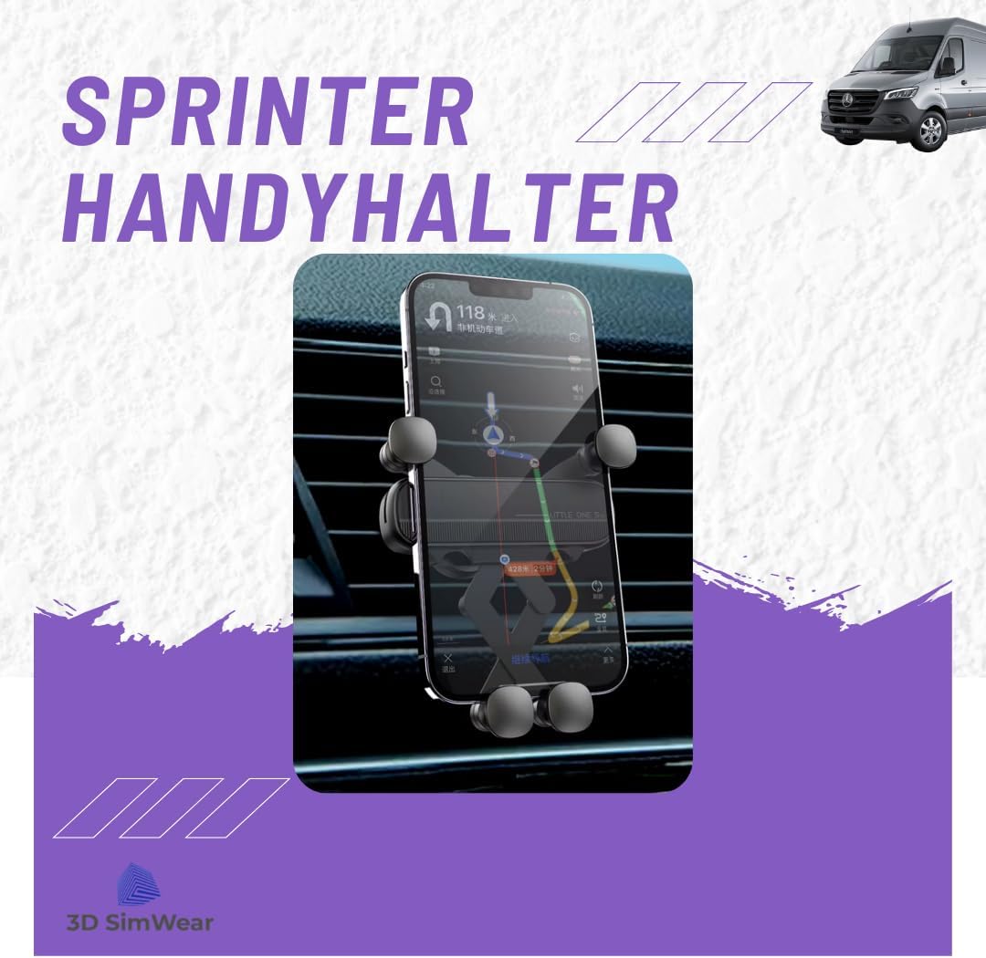 Generisch Logic-Mount Sprinter-Edition: Profi-Smartphonehalter für Mercedes Sprinter 906/907 Bj. 202