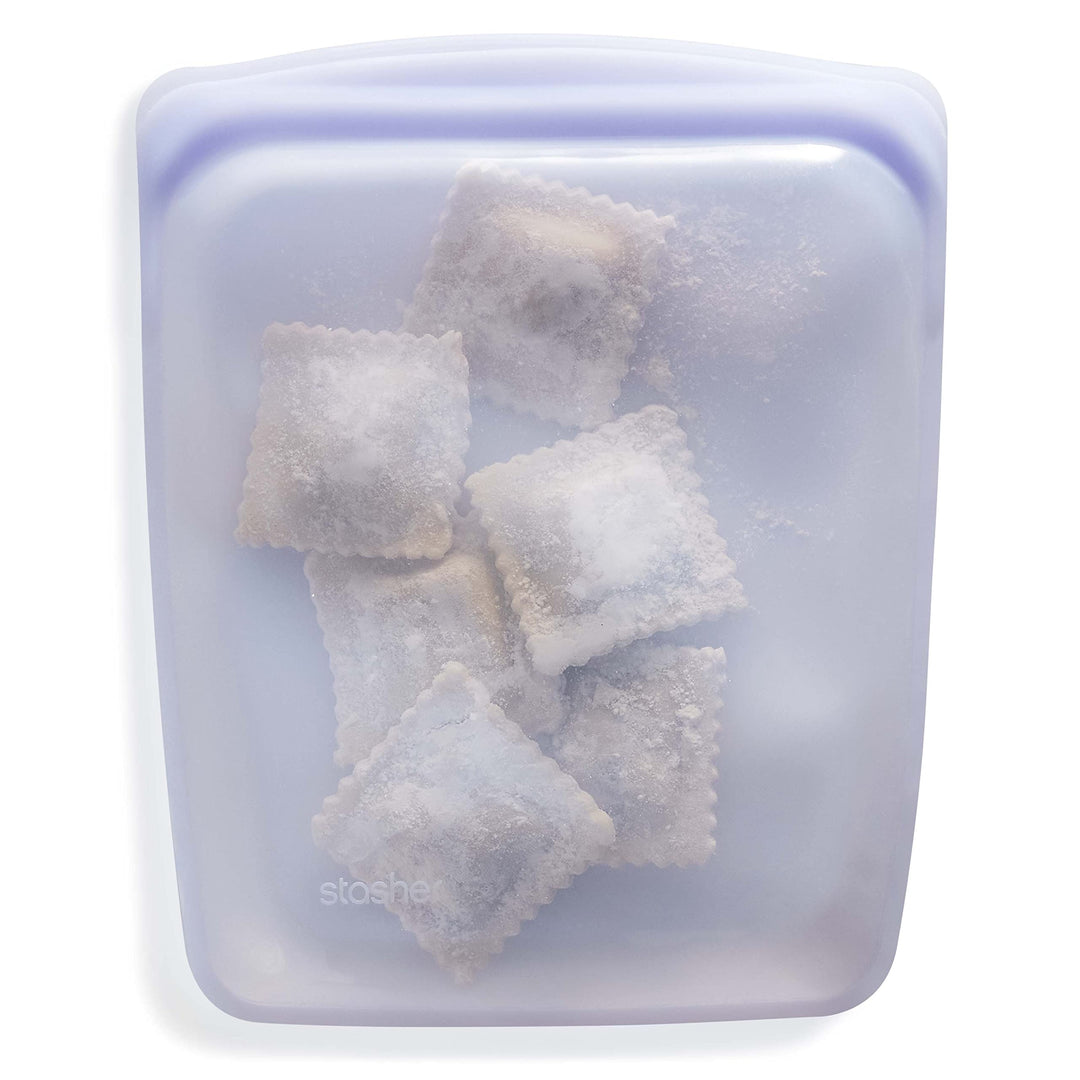 Stasher Bag Premium Silikonbeutel wiederverwendbar für Lebensmittel, Half Gallon, Lavendel, Dauerhaf
