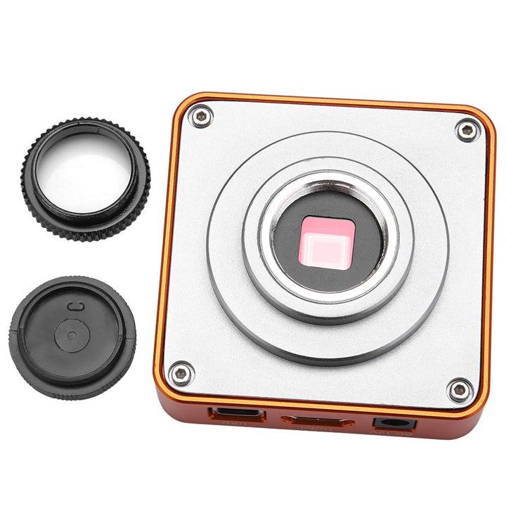 Mikroskop Kamera, Industrie Mikroskop Kamera Set 21MP HDMI USB TF C-Mount 2K 1080P HD Videokamera 22