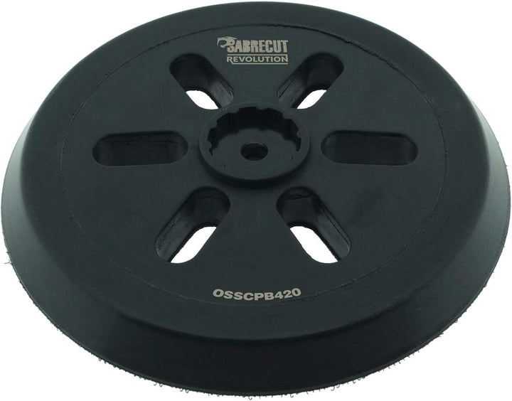 1 x SabreCut OSSCPB420 150mm mittelharter 6-Loch-Exzenterschleifer mit Klettverschluss-Stützteller k