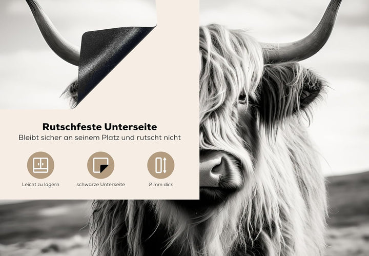KitchenYeah© Herdabdeckplatte 75x52 cm Einteilig Ceranfeld Abdeckplatte für Induktionsschutz Ceranfe