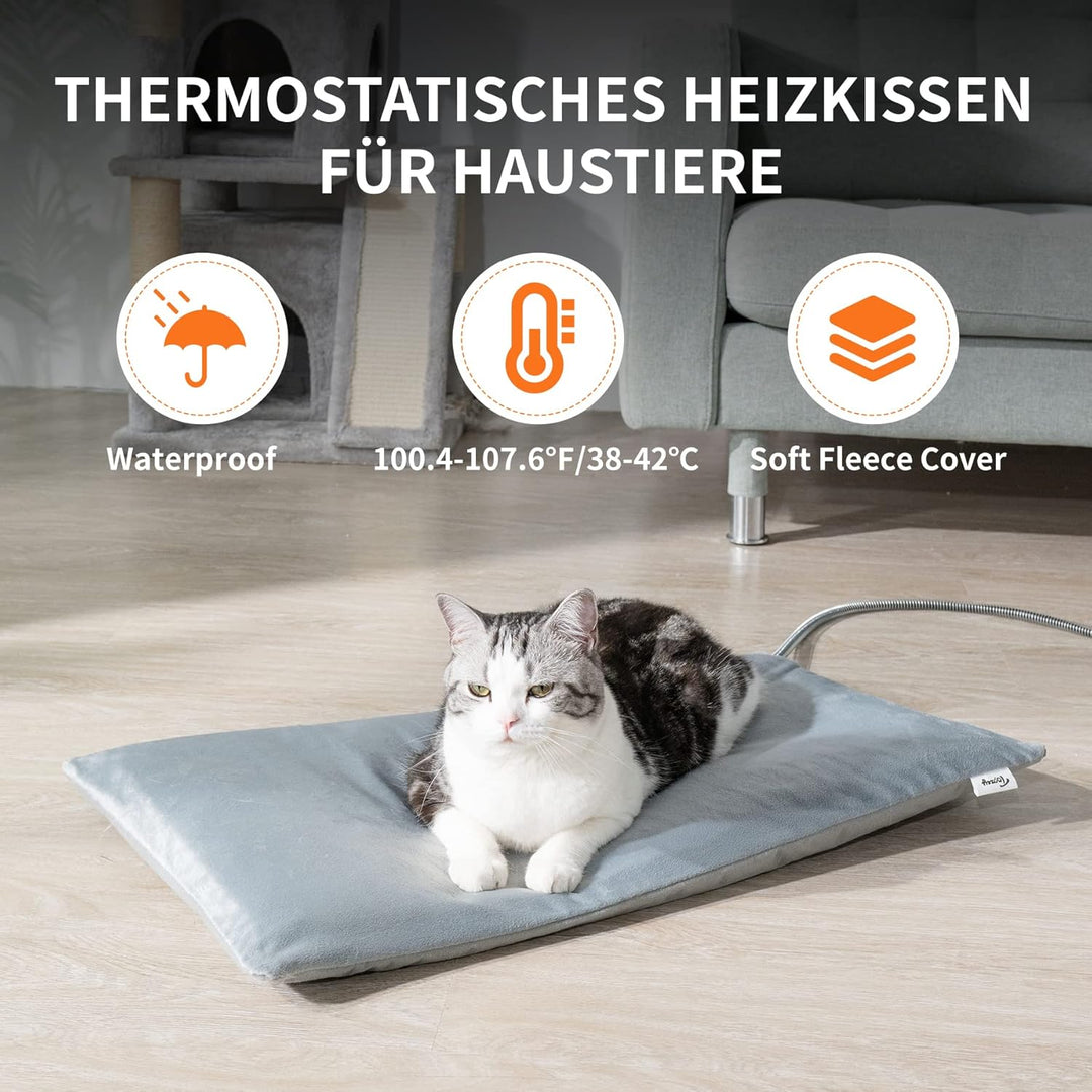 Toozey Outdoor Heizdecke Haustier mit Wasserdicht Abdeckung und Kaubeständigem Kabel, Automatische T