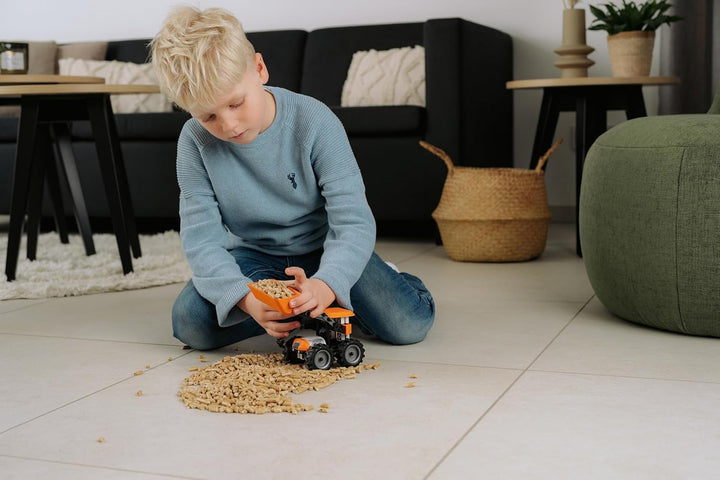 fischertechnik Loader 576106 – pädagogisches Konstruktionsspielzeug, Radlader-Spielzeug-Bausatz für