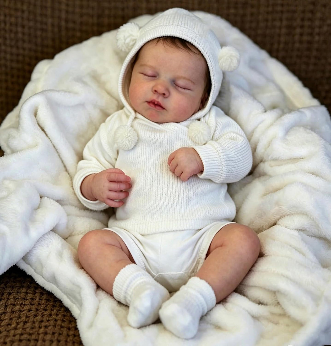 Zero pam Reborn Baby Vollsilikon Lebensecht-48CM Silikon Baby Junge, Lebensechte Babypuppen Wie Echt