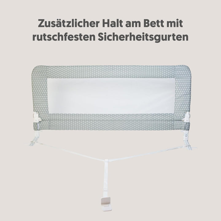 Interbaby BR006 Bettgitter 1.50 für Babys und Kinder - Sternmodel, grau, 3 kg, Sternmodel 150 cm