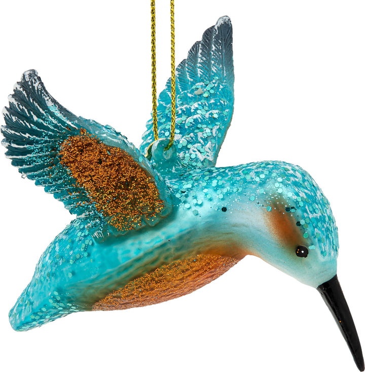 SIKORA Eisvogel besondere Weihnachtskugel Glas Christbaumschmuck Deko Figur Weihnachten Anhänger Orn